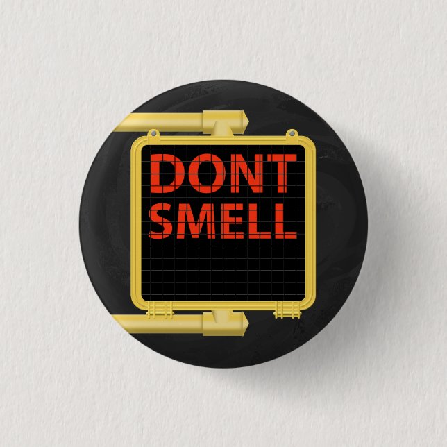 New York Crosswalk Sign Smell Button (Front)