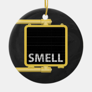 New York Crosswalk Sign Smell Ceramic Ornament