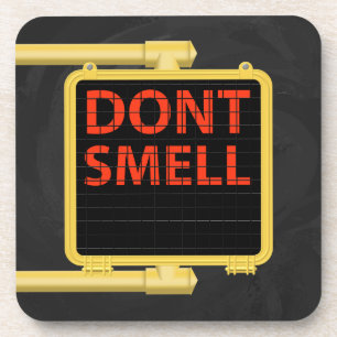 New York Crosswalk Sign Smell Drink Coaster