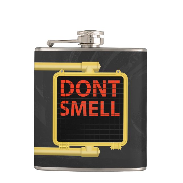 New York Crosswalk Sign Smell Flask (Front)