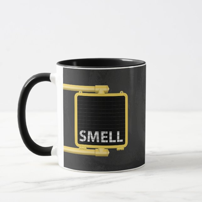 New York Crosswalk Sign Smell Mug (Left)