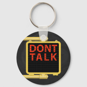 New York Crosswalk Sign Talk Keychain