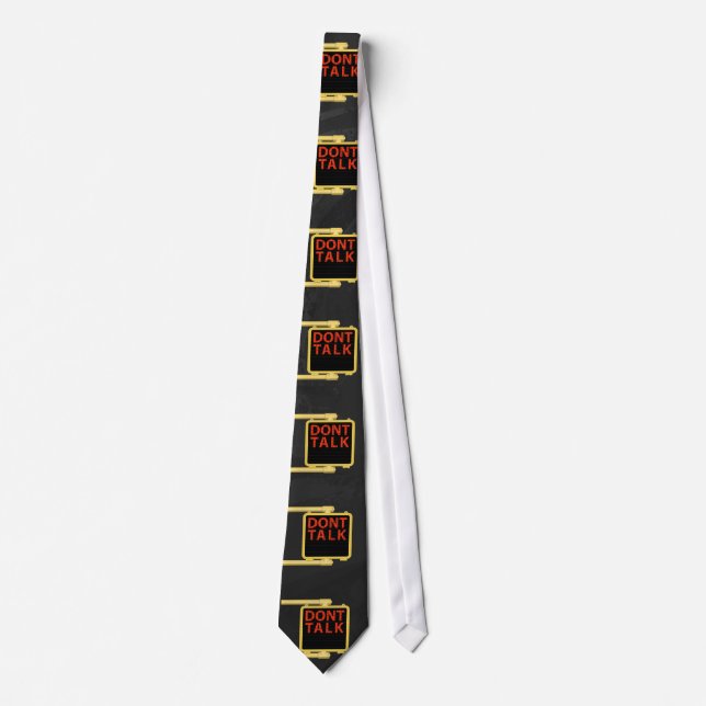 New York Crosswalk Sign Talk Tie (Front)