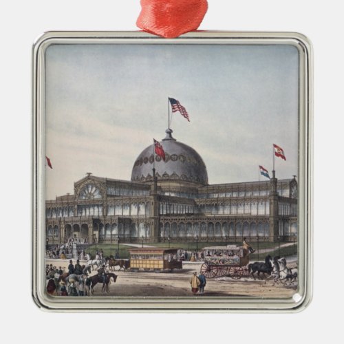 New York Crystal Palace Metal Ornament