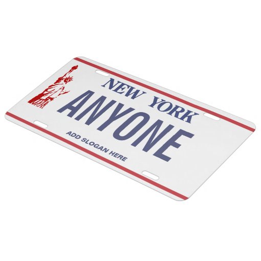 New York Custom License Plate Zazzle