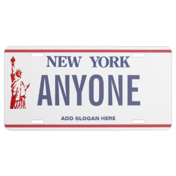 New York Custom License Plate by license_plates at Zazzle