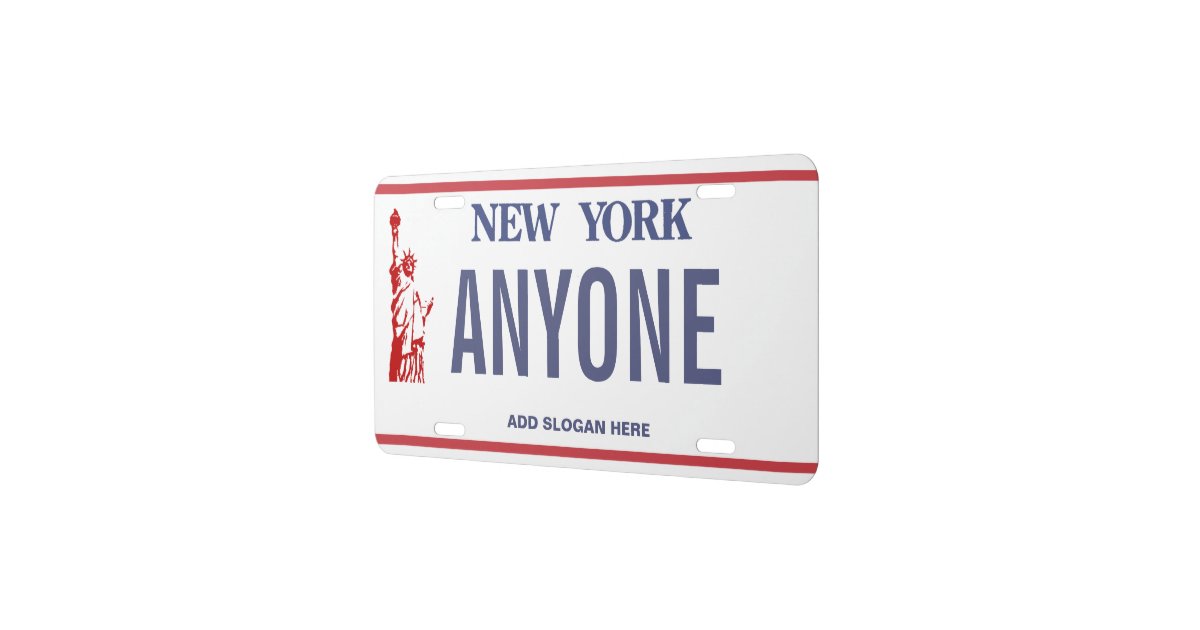 New York Custom License Plate Zazzle