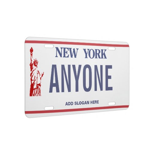 New York Custom License Plate Zazzle