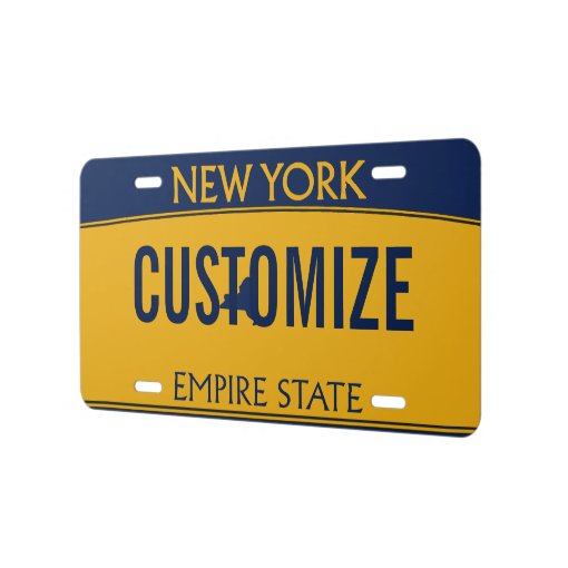 New York Custom License Plate Zazzle