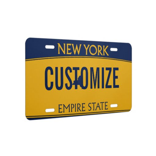 New York Custom License Plate | Zazzle