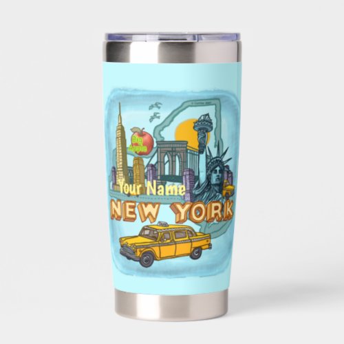 New York custom name Insulated Tumbler