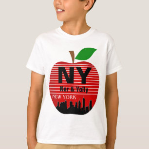 New York Custom Names The Big Apple T-Shirt
