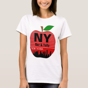 New York Custom Names The Big Apple T-Shirt
