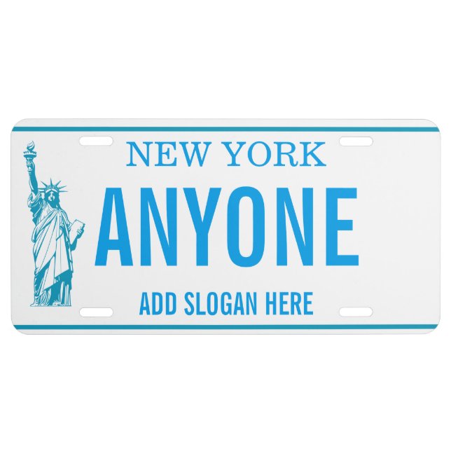 NEW YORK Customized  License Plate (Front)