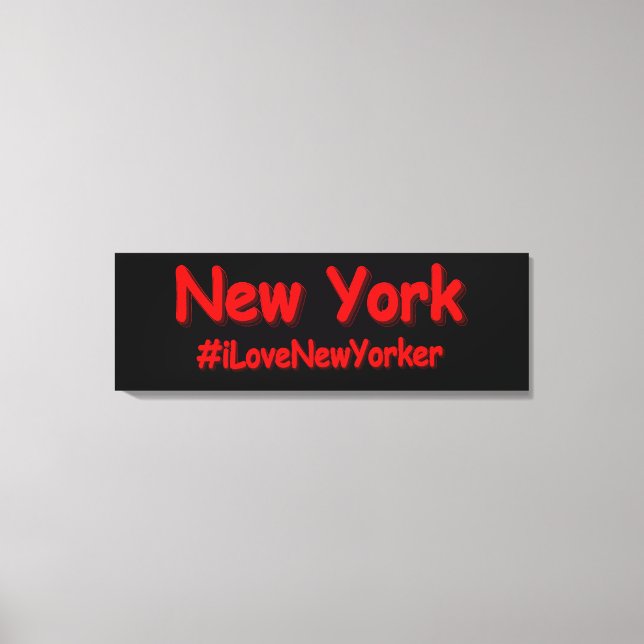 "New York" Cute Design. Buy Now Canvas Print (Front)