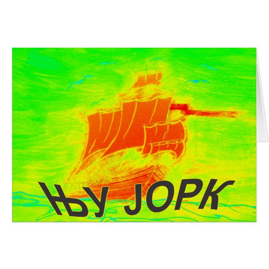 New York cyrillic Cards (Front Horizontal)