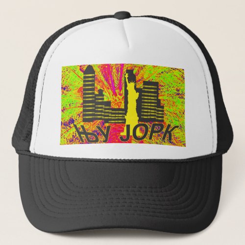 New York cyrillic Trucker Hat