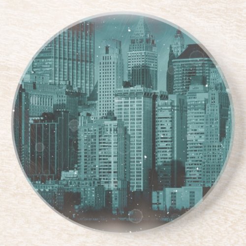 New York _ Damaged Photo Effect Coaster