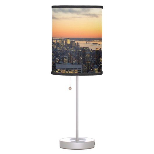 New York dawn skyline Table Lamp (Right)