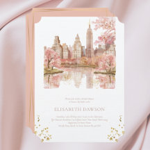 New York Destination Bridal Shower Dusty Pink