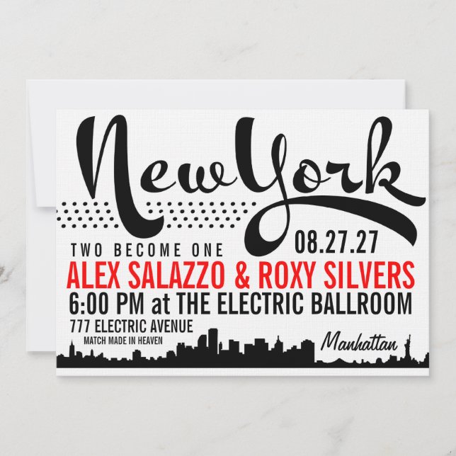 NEW YORK Destination Invitation (Front)