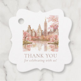 New York Destination Wedding Photo Custom Favor Tags