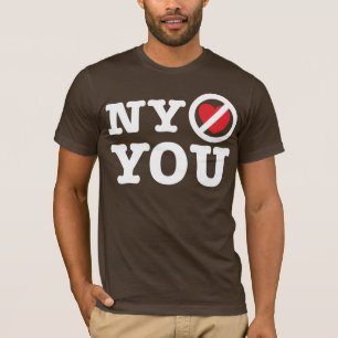 new york doesn't love you i love ny parody T-Shirt