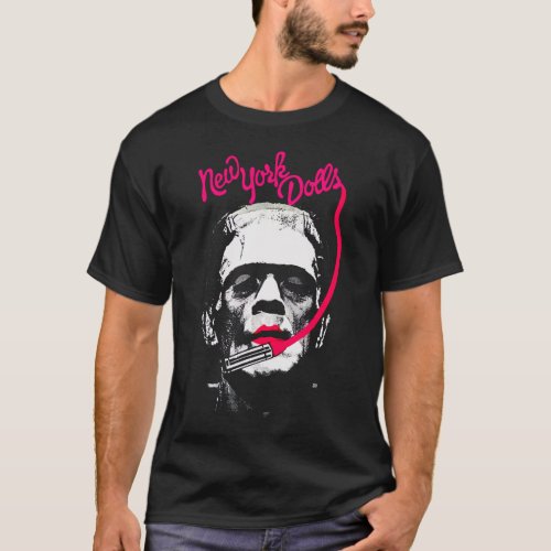 New York Dolls Pink Frankenstein T_Shirt