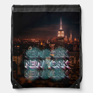 New York  Drawstring Bag