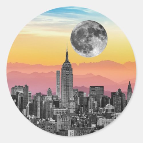 New York Dream Classic Round Sticker
