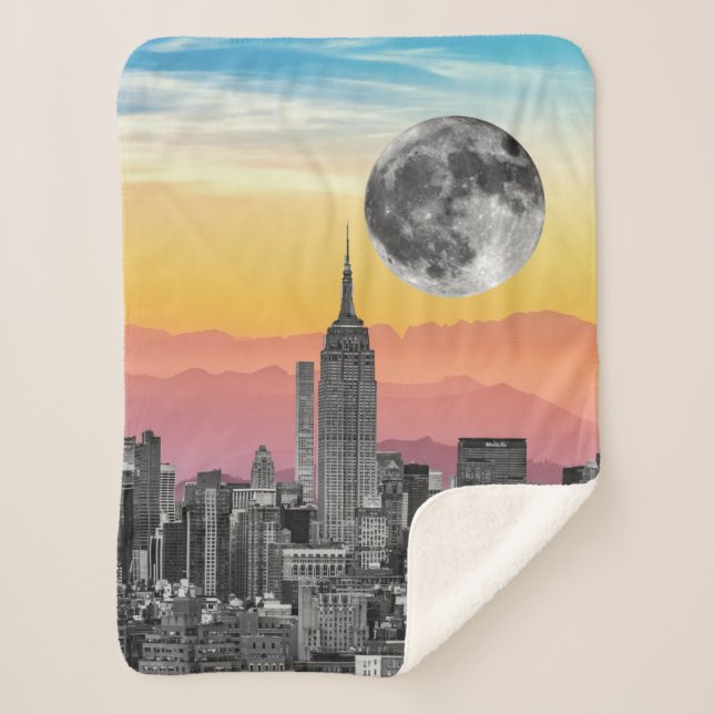 New York Dream Sherpa Blanket (Front)
