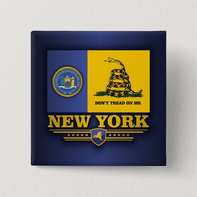 New York (DTOM) Pinback Button (Front)