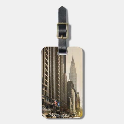 New York E 42 St and Chrysler Building Luggage Tag