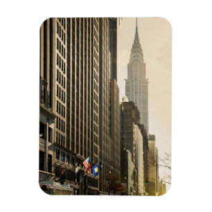 New York, E 42 St and Chrysler Building Magnet
