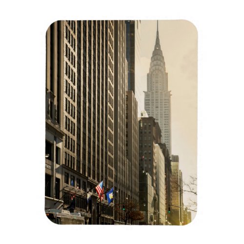 New York E 42 St and Chrysler Building Magnet