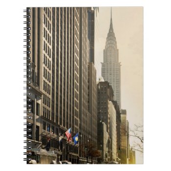 New York  E 42 St And Chrysler Building Notebook by iconicnewyork at Zazzle