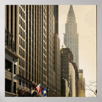 New York, E 42 St and Chrysler Building