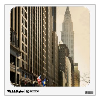 New York  E 42 St And Chrysler Building Wall Sticker by iconicnewyork at Zazzle