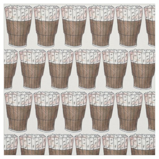 New York Egg Cream Soda Fountain Float Foodie Fabric