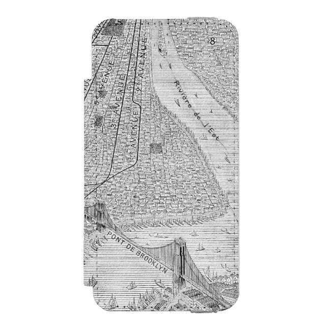 New York: El Train, C1878 Incipio iPhone Wallet Case (Folio Front)