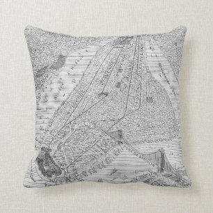 New York: El Train, C1878 Throw Pillow