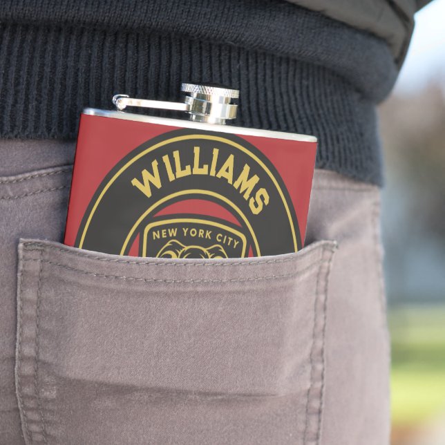  New York Elephant Golf Club Player Name Flask (In Situ)