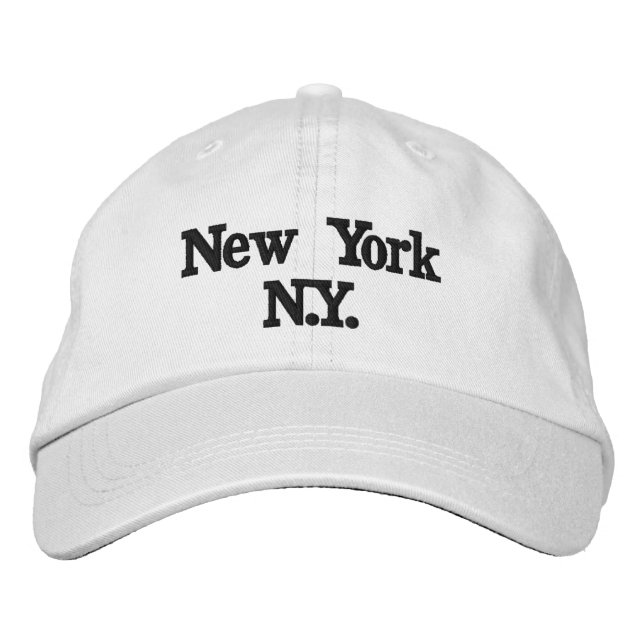 New York Embroidered Baseball Cap (Front)