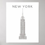 New York Empire State  Poster at Zazzle