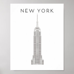 NEW YORK EMPIRE STATE  POSTER