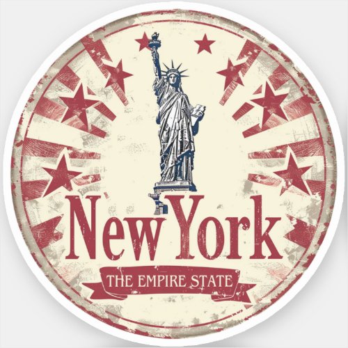 New York Empire State Sticker