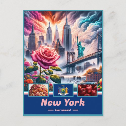 New York Essence Landmarks and Legends Postcard