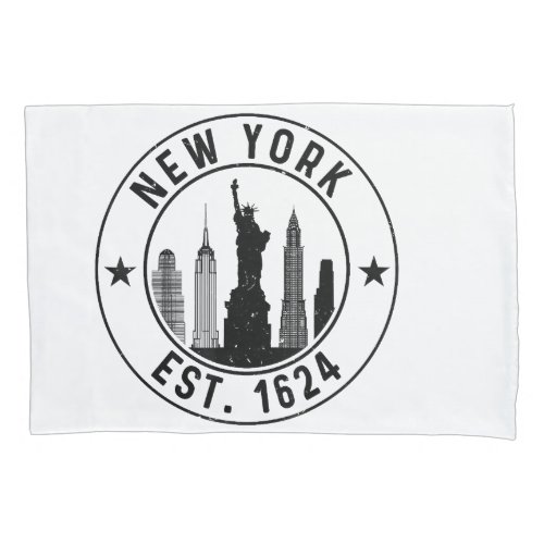 New York Est 1624 New York City Lover Nyc  Pillow Case