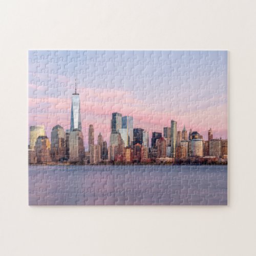 New York Evening Skyline Jigsaw Puzzle