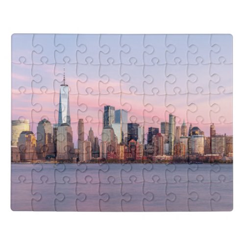 New York Evening Skyline Jigsaw Puzzle